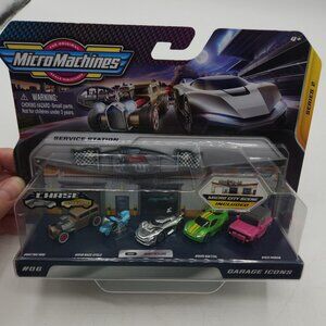 Micro Machines SILVER RECLUSE CHASE Garage Icons 5-Pack 2020 Series 2 #06 Sealed